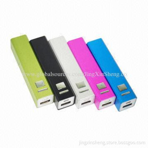 High-efficiency Portable Power Banks with 5V/500mAh Output, 94 x 22 x 21mm Size